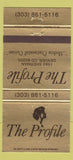 Matchbook Cover - The Profile Denver Colorado 30 Strike