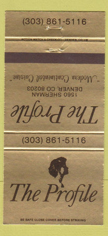Matchbook Cover - The Profile Denver Colorado 30 Strike