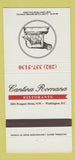 Matchbook Cover - Cantina Romana Ristorante Washington DC 30 Strike