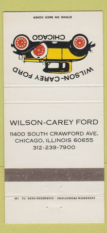 Matchbook Cover - Wilson Carey Ford Chicago IL WEAR 30 Strike