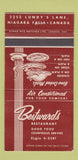 Matchbook Cover - Bestward's Restaurant Niagara Falls ON WEAR 30 Strike