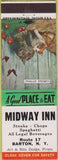 Matchbook Cover - Midway Inn Barton NY