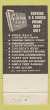 Matchbook Cover - Glen's Hik'ry Inn Oklahoma City OK 30 Strike