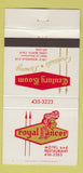 Matchbook Cover - Royal Lancer Motel Restaurant Long Beach CA 30 Strike