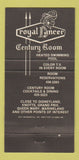 Matchbook Cover - Royal Lancer Motel Restaurant Long Beach CA 30 Strike