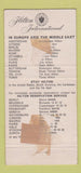 Matchbook Cover - London Hilton UK England Cavalieri Rome  30 Strike