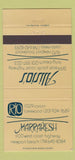 Matchbook Cover - Alisio's Long Beach Costa Mesa CA Newport Beach 30 Strike