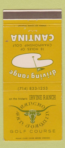 Matchbook Cover - Rancho San Joaquin Golf Course Newport Beach CA 30 Strike