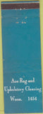Matchbook Cover - Ace Rug Upholstery imprinted NO TOWN