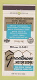 Matchbook Cover - Grantmoor Motor Lodge Newington CT 30 Strike