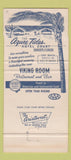 Matchbook Cover Azure Tides Hotel Court Lido Beach Sarasota FL CREASE 30 Strike