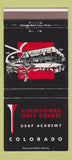 Matchbook Cover - Eisenhower Golf Course Colorado Springs Air Force 30 Strike