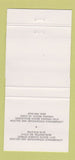 Matchbook Cover Longbranch Steak House Virgina Beach VA Burlington NC 30 Strike