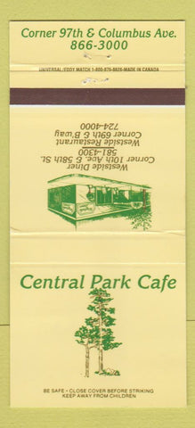 Matchbook Cover - Central Park Cafe New York City 30 Strike