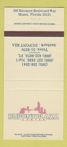 Matchbook Cover - Dupont Plaza Center Miami FL 30 Strike