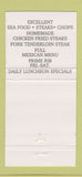 Matchbook Cover - Sporthaven Restaurant Brookings OR 30 Strike