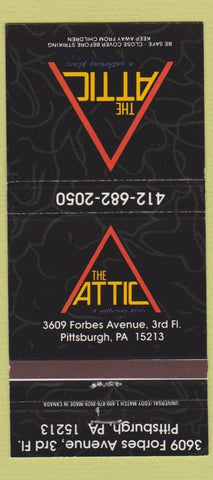 Matchbook Cover - The Attic Pittsburgh PA 30 Strike