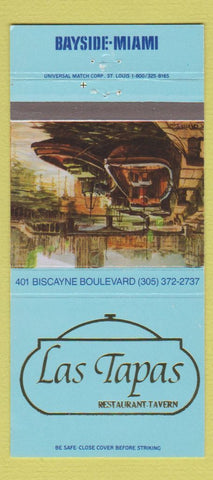 Matchbook Cover - Las Tapas Restaurant Tavern Miami FL 30 Strike