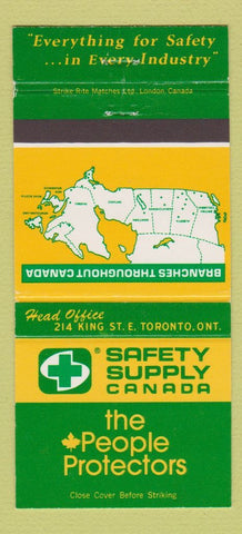 Matchbook Cover - Safety Supply Canada Toronto ON 30 Strike