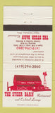 Matchbook Cover - Steer Barn Restaurant Upper Sandusky OH 30 Strike
