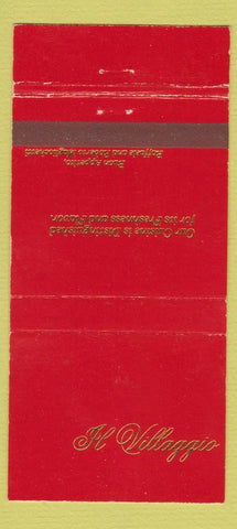 Matchbook Cover - Il Villaggio Restaurant Carlstadt NJ WEAR 30 Strike