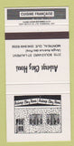 Matchbook Cover - Auberge Chez Henri Montreal QC 30 Strike