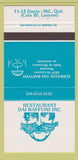 Matchbook Cover - Restaurant Dai Baffoni Montreal QC 30 Strike