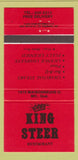 Matchbook Cover - King Steer Restuarant Montreal QC 30 Strike