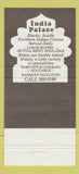 Matchbook Cover - India Palace Restaurant Dallas TX 30 Strike
