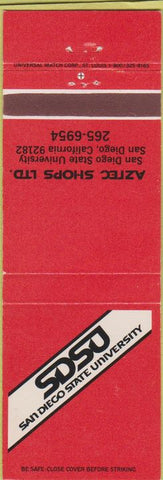 Matchbook Cover - San Diego State University CA Aztecs