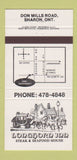 Matchbook Cover - Longhorn Inn Sharon ON 30 Strike