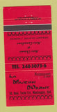Matchbook Cover - La Maison D'Orient Montmagny QC 30 Strike