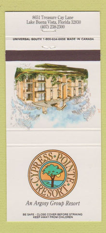 Matchbook Cover - Cypress Pointe Resort Lake Buena Vista FL 30 Strike