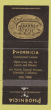 Matchbook Cover - Phoenicia Restaurant Glendale CA WEAR 30 Strike