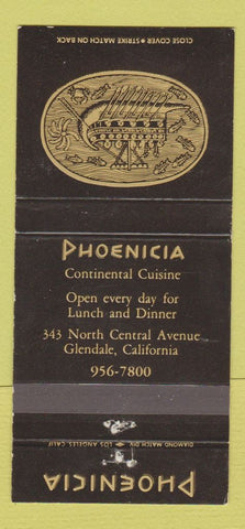 Matchbook Cover - Phoenicia Restaurant Glendale CA WEAR 30 Strike