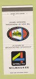 Matchbook Cover - WTMJ TV Milwaukee WI 30 Strike