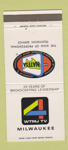 Matchbook Cover - WTMJ TV Milwaukee WI 30 Strike