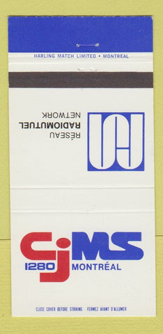 Matchbook Cover - CJMS Radio 1280 Montreal QC 30 Strike