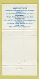 Matchbook Cover - Cable TV Channel 8 Toronto ON WEAR 30 Strike