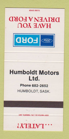 Matchbook Cover - Humboldt Motors Ford SK 30 Strike
