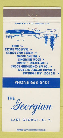 Matchbook Cover - The Georgian Lake George NY 30 Strike