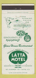 Matchbook Cover - Latta Motel SC girlie 30 Strike