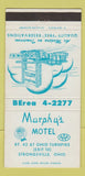 Matchbook Cover - Murphy's Motel Strongsville OH 30 Strike