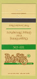 Matchbook Cover - Butterfield's Restaurant 30 Strike