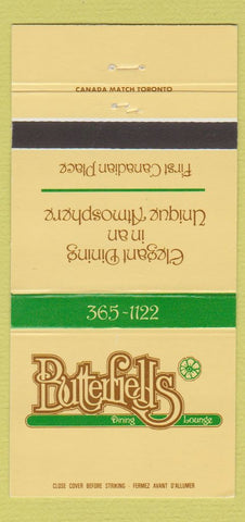 Matchbook Cover - Butterfield's Restaurant 30 Strike