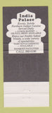 Matchbook Cover - India Palace Restaurant Dallas TX 30 Strike