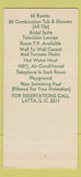 Matchbook Cover - Latta Motel Latta SC girlie 30 Strike