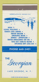 Matchbook Cover - Georgian Lake George NY 30 Strike