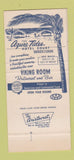 Matchbook Cover - Azure Tides Hotel Court Sarasota FL 30 Strike