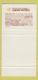 Matchbook Cover - Hotel Loews LaCite Montreal QC 30 Strike